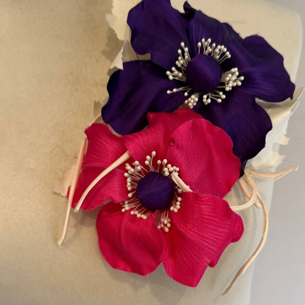 Hand made  Purple and Pink Floral Accessory. Gift